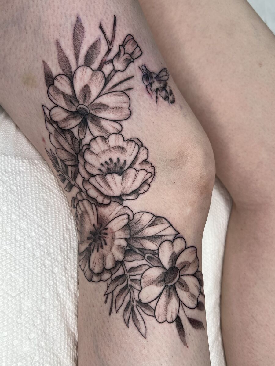 Floral tattoo