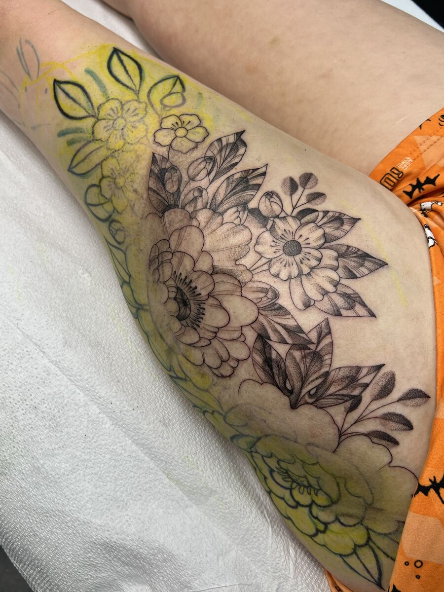Floral tattoo
