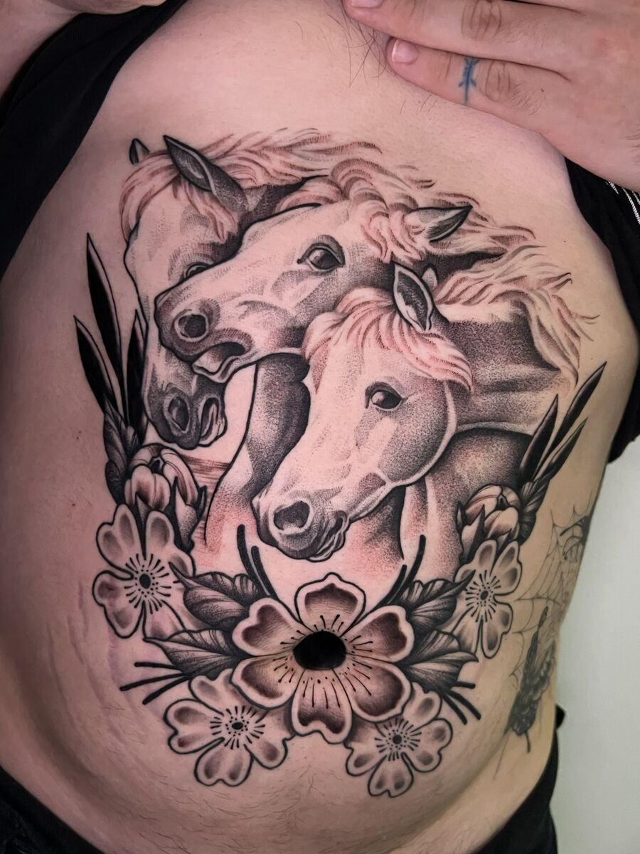 Horses tattoo