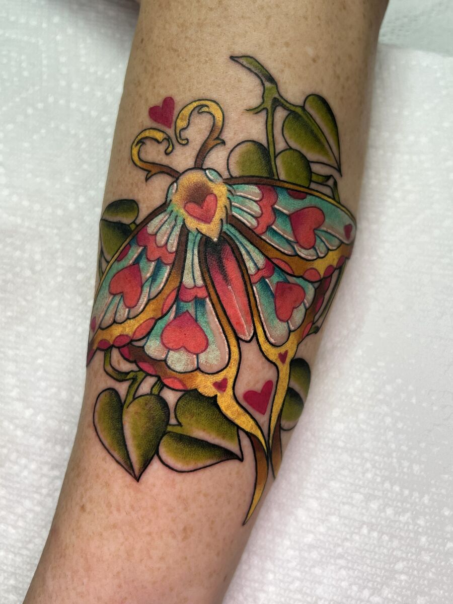 Moth tattoo