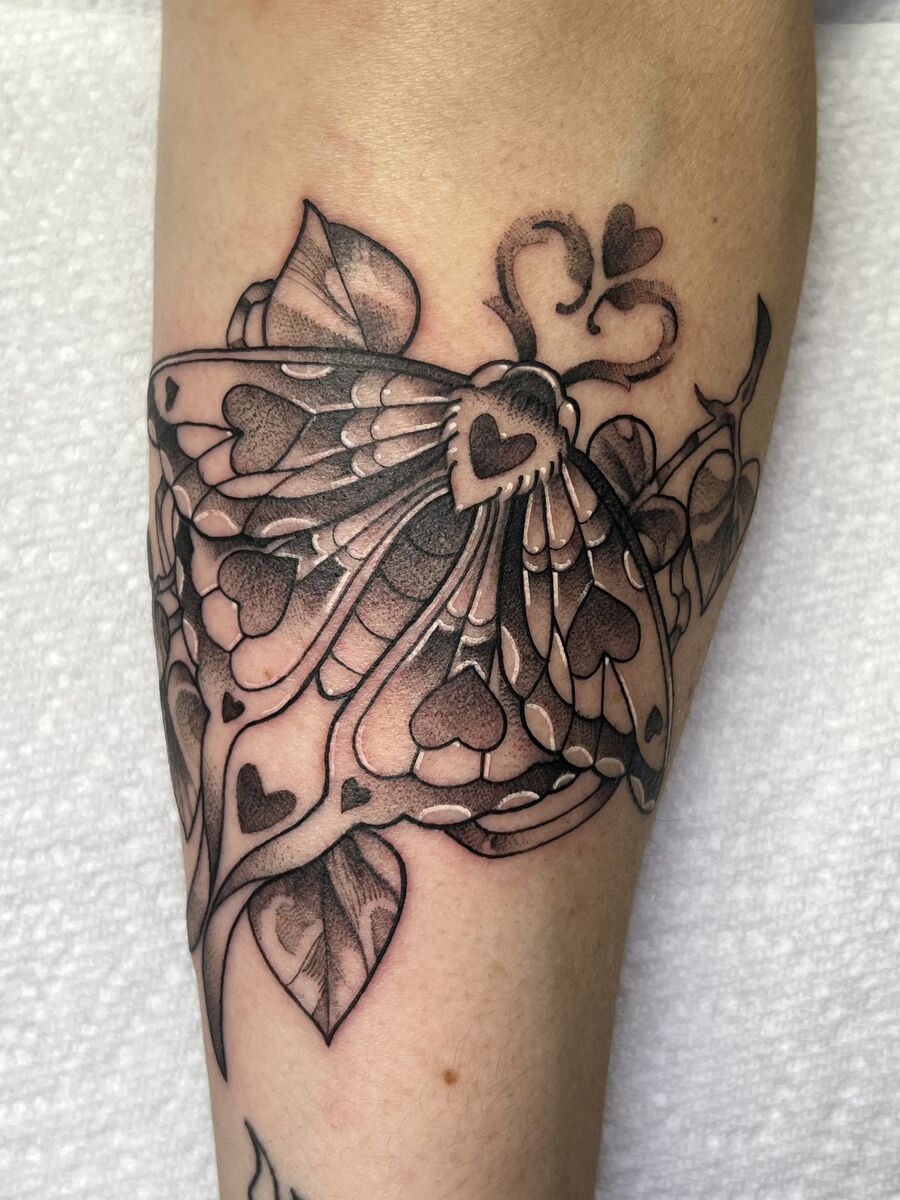 Moth tattoo